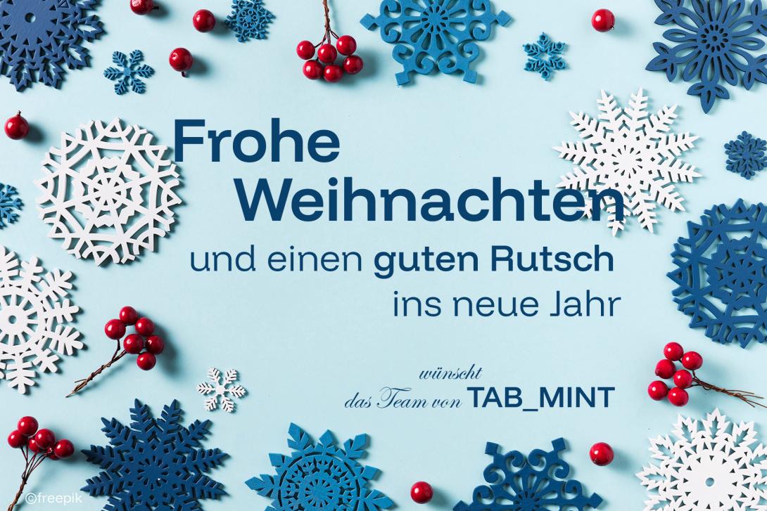 frohe weihnachten und einen guten rutsch ins neue jahr wünscht das team von tab_mint